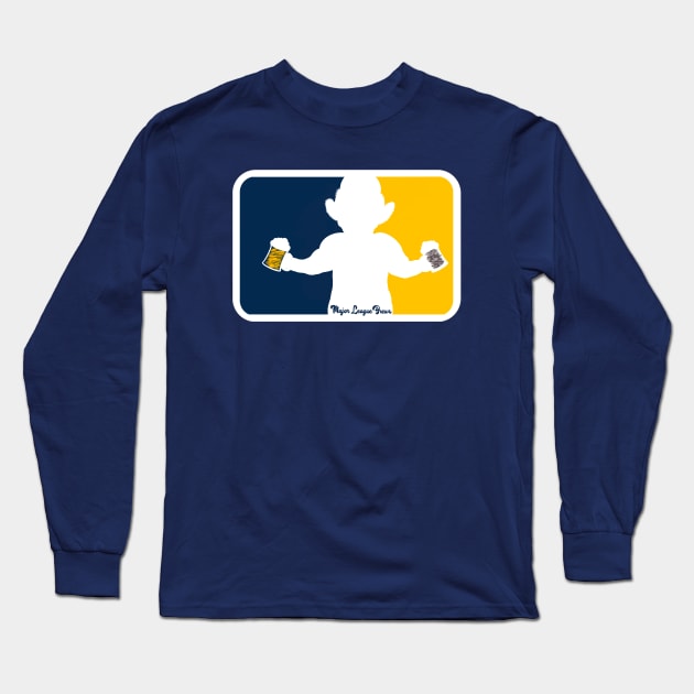 Bernie Brewer Mascot Major League Brews Long Sleeve T-Shirt by Major League Brews 